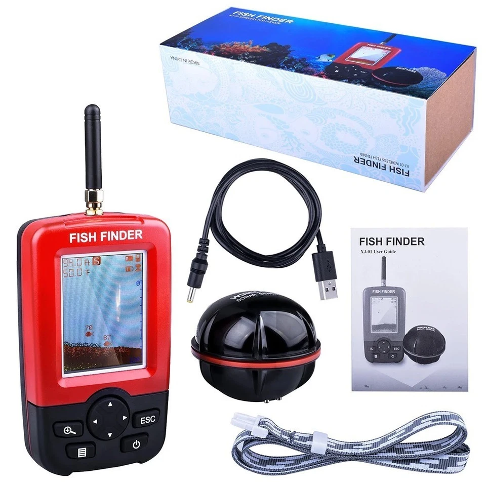 100M Portable Sonar Fish Finder Echo Sounder Depth Alarm Sea Lake Fishing Tool - Image 2 of 4