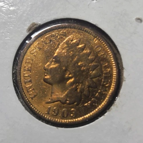 1903 Indian Head Penny GOOD OR BETTER Very Nice Golden Lustrous Shiny Beauty