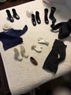 Vintage Hasbro 1960’s GI Joe Soldier Doll Clothes Clothing Boots, Hats Lot