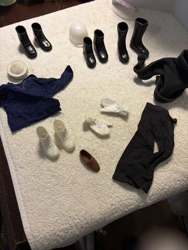 Vintage Hasbro 1960’s GI Joe Soldier Doll Clothes Clothing Boots, Hats Lot