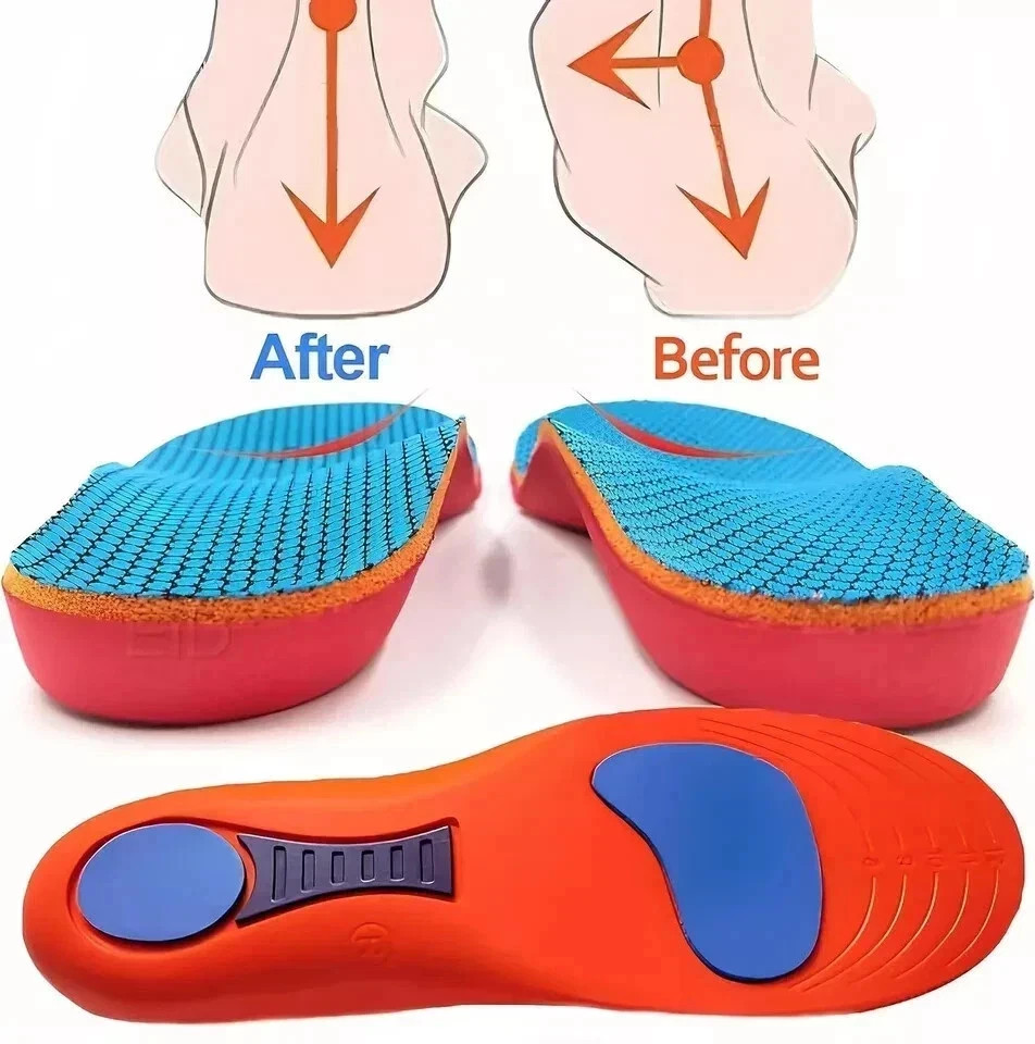Orthotics Back Slab Orthotic Insoles Arch Support Plantar Fasciitis Flat Feet Back & Heel ...