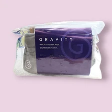 Gravity Weighted Sleep Mask , New, Gray, Soft.*