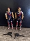1985 GI Joe Cobra Crimson Guard Commanders TWINS ~ TOMAX & XAMOT ~