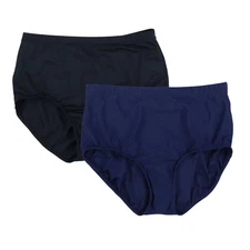 Swim Solutions Women's High-Waisted Bikini Swim Bottoms Plus Size Briefs New