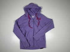 Under Armour Storm Hoodie Womens Small Purple Full Zip ColdGear Drawstring