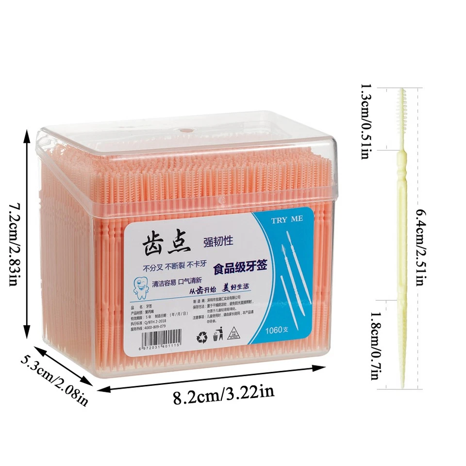 Cepillos de palillo de dientes profesionales para cuidado dental para higiene bucal paquete de 1060 piezas Foto 3 de 4