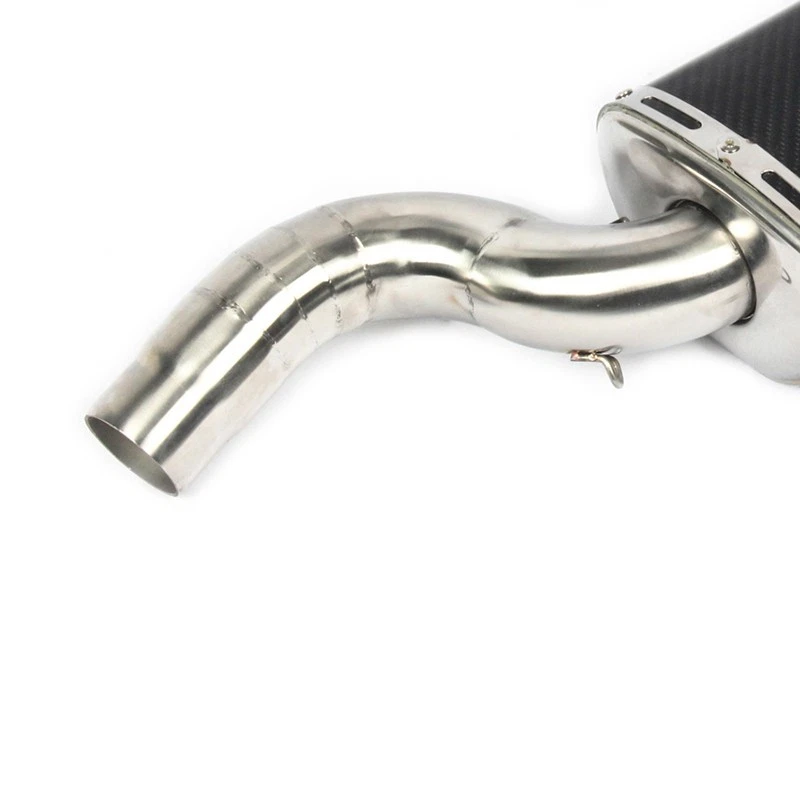 Silenciador escape de fibra de carbono para Kawasaki Ninja ZX6R ZX636 2004-2008 Foto 4 de 4