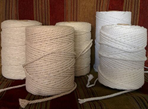 Cotton Piping Cord / Macrame / Draw String - Full Reels - best price on eBay - Foto 1 di 4