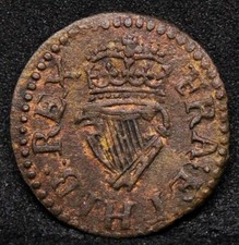 charles richmond copper farthing, 1625-34. MM.cross Saltire