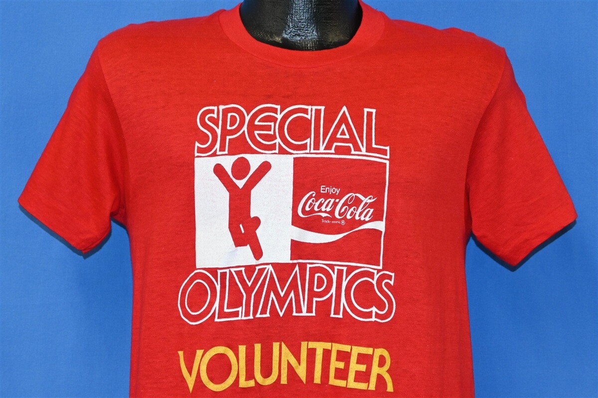 vintage 70s COCA COLA SPECIAL OLYMPICS VOLUNTEER COKE LOGO