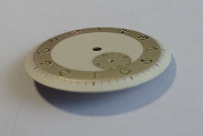 Cadran De Montre Galbé Gris - Dimensions 25.55 X 25.55 Mm - Pour Horlogerie / Réparation
