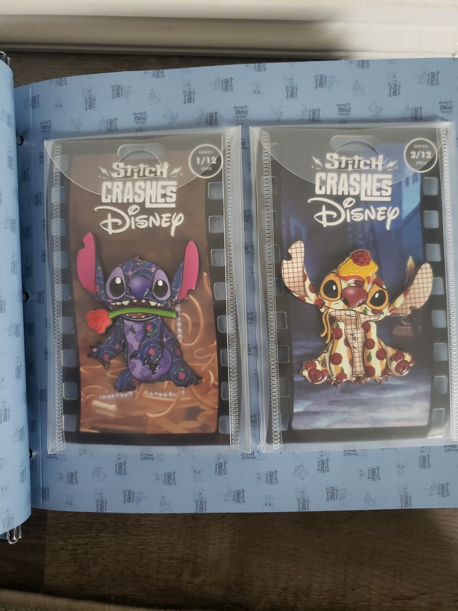 stitch crashes disney complete pin set and book | eBay