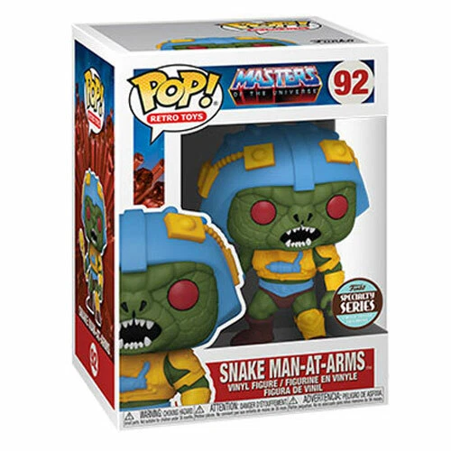 Funko POP! Retro Toys -Masters of the Universe S3 Figure - SNAKE MAN-AT-ARMS #92