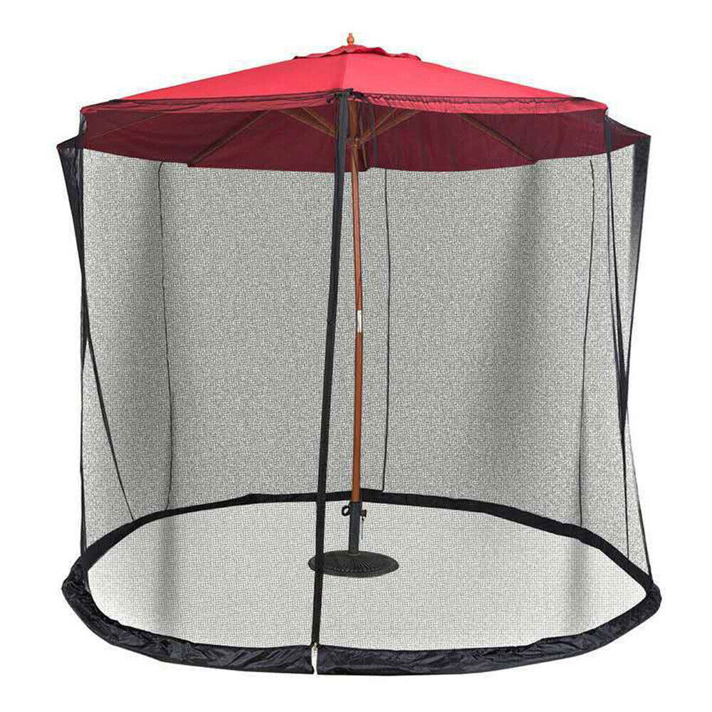 10Feet Umbrella Table Screen Cover Mosquito Bug Insect Net Outdoor