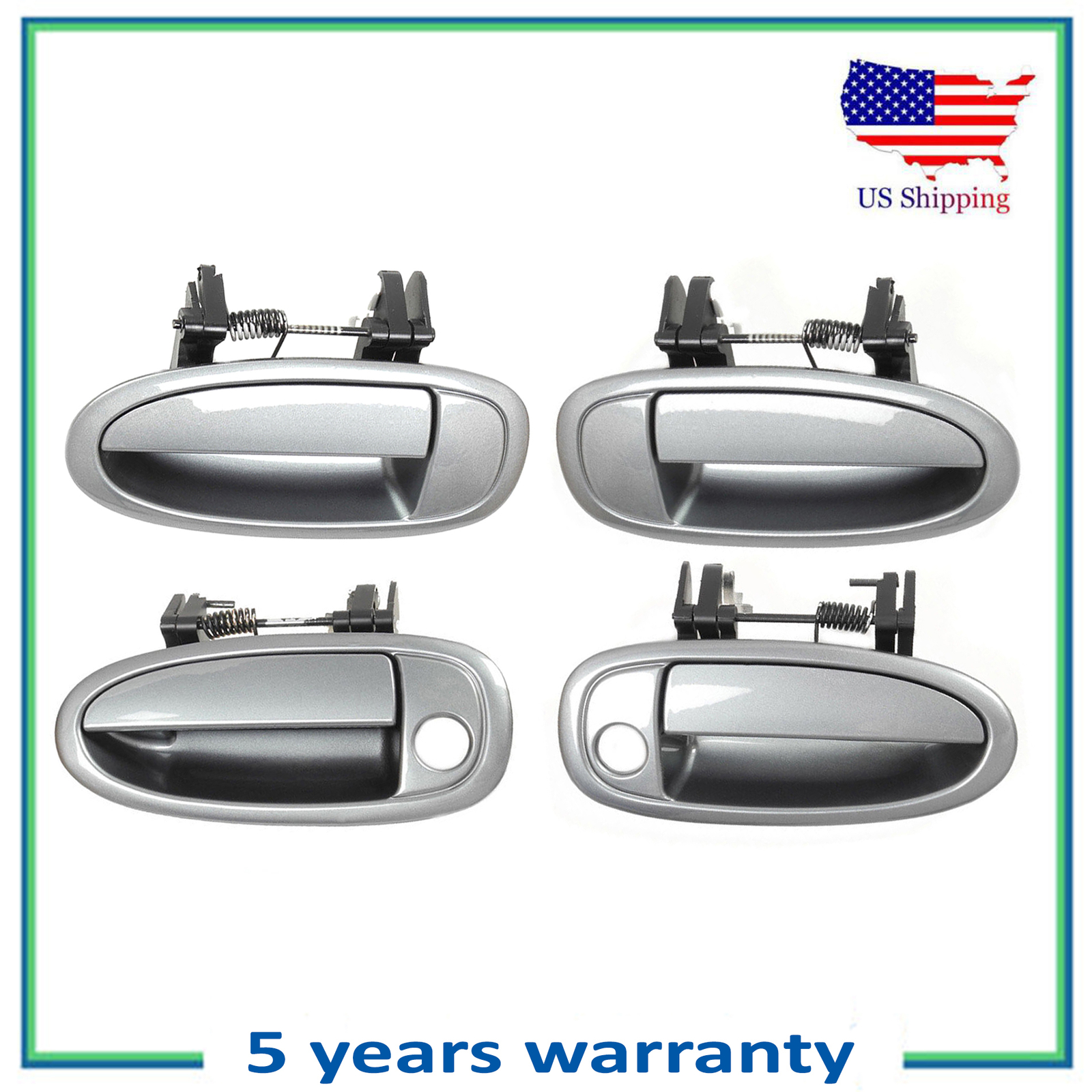 B449 97-01 Toyota Camry Exterior Door Handle Sable Pearl 4N7 Front Left