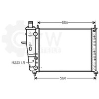 Prasco KüHler WasserküHler MotorküHler Aluminium FüR Fiat Brava