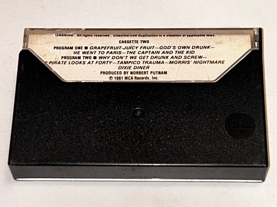 Jimmy Buffett Record Live Tape 2 Rock Music Album Cassette 1B22 - Image 2 of 4