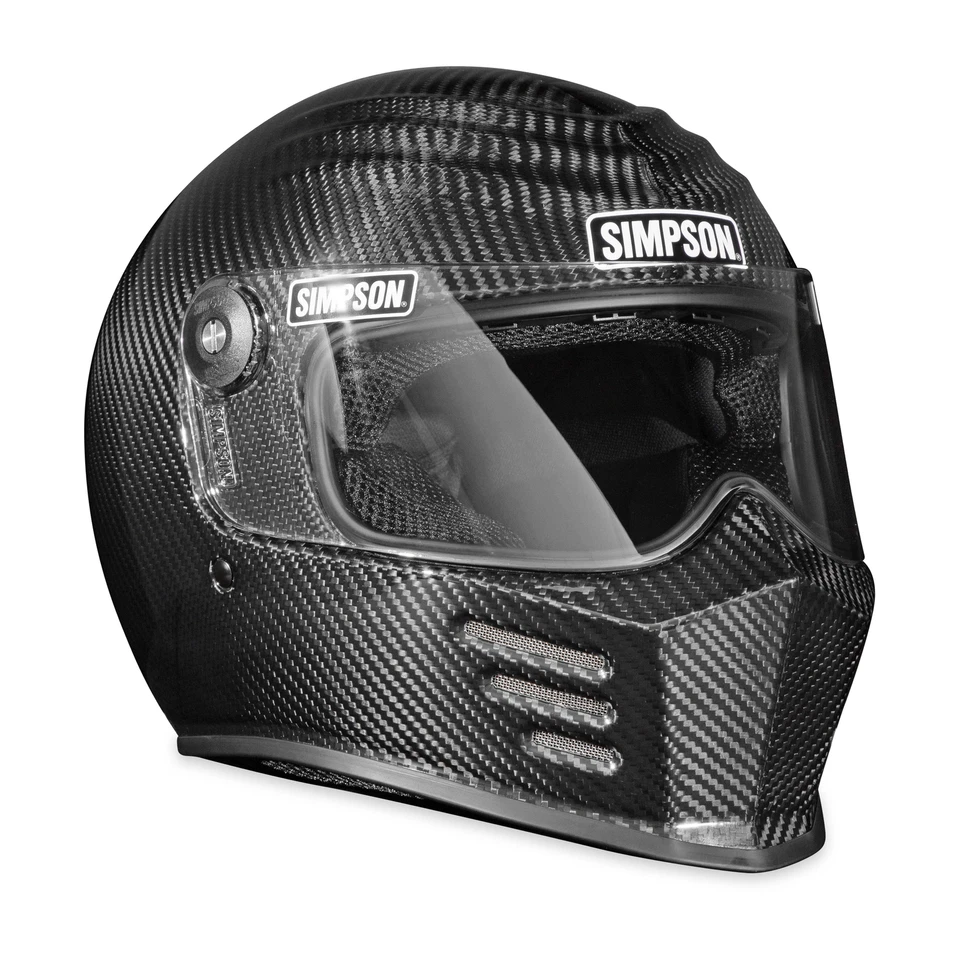 Simpson Motorcycle Outlaw Bandit 3 Helmet - Carbon Fiber - Large - Image 2 of 4