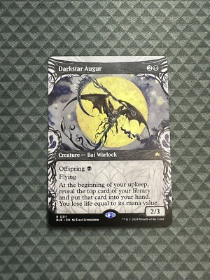 MTG Darkstar Augur #0311 Showcase Rare Bloomburrow (BLB)