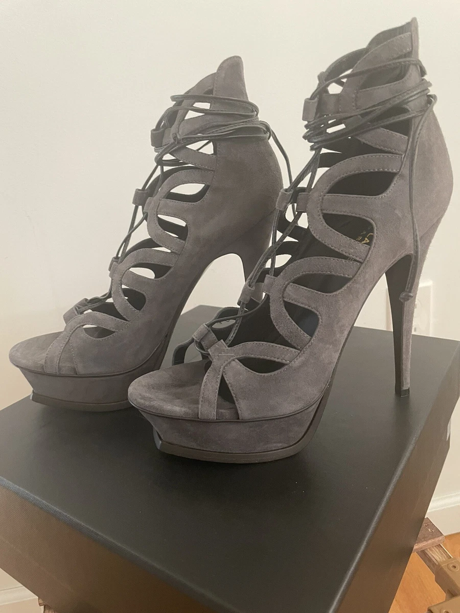 Ysl lace up sandals sale