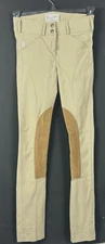 The Tailored Sportsman English Riding Pants Girls 14 Beige Breeches Knee Patch