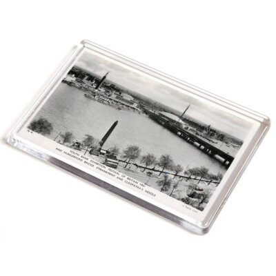 JUMBO MAGNET - Vintage London - Hungerford Bridge Embankment Cleopatras Nadel