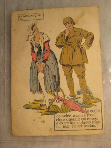 Postal de dos militares de guerra de la Segunda Guerra Mundial 1944 - Usada por teniente - Imagen 2 de 5