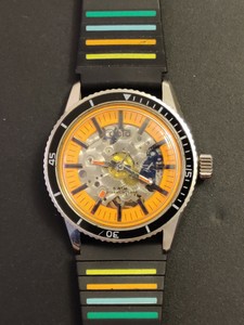 skeleton diver watch