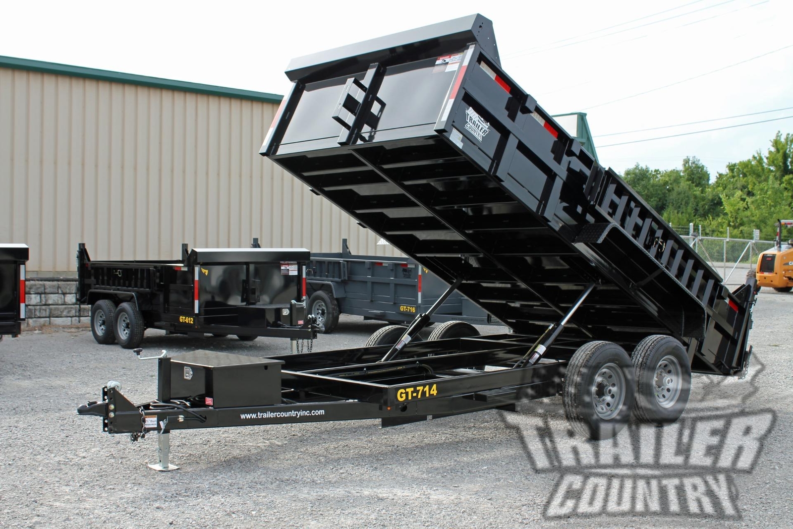 NEW 7 X 14 14K GVWR Hydraulic Power UP & DOWN Dump Trailer Equipment