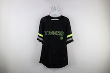 Vtg Mens Small Spell Out Striped Old English D Detroit Tigers Baseball Jersey