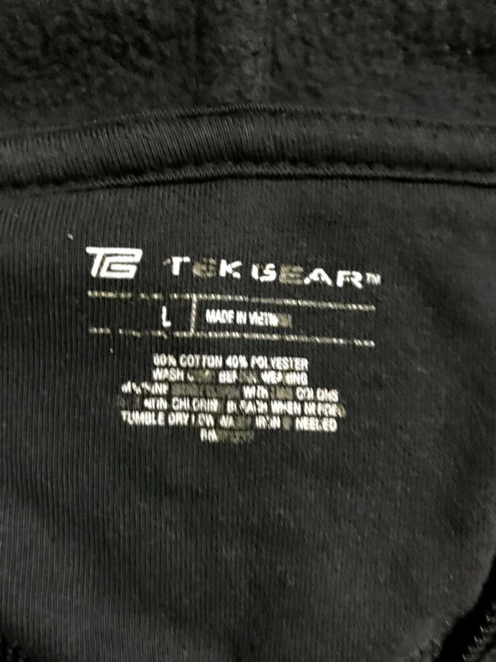 Sudadera con capucha Tek Gear Sport para mujer gris oscuro mezcla de algodón cremallera completa talla L Foto 3 de 4