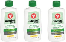 Bactine Max Pain Relieving Cleansing Liquid 4oz 3 Pack