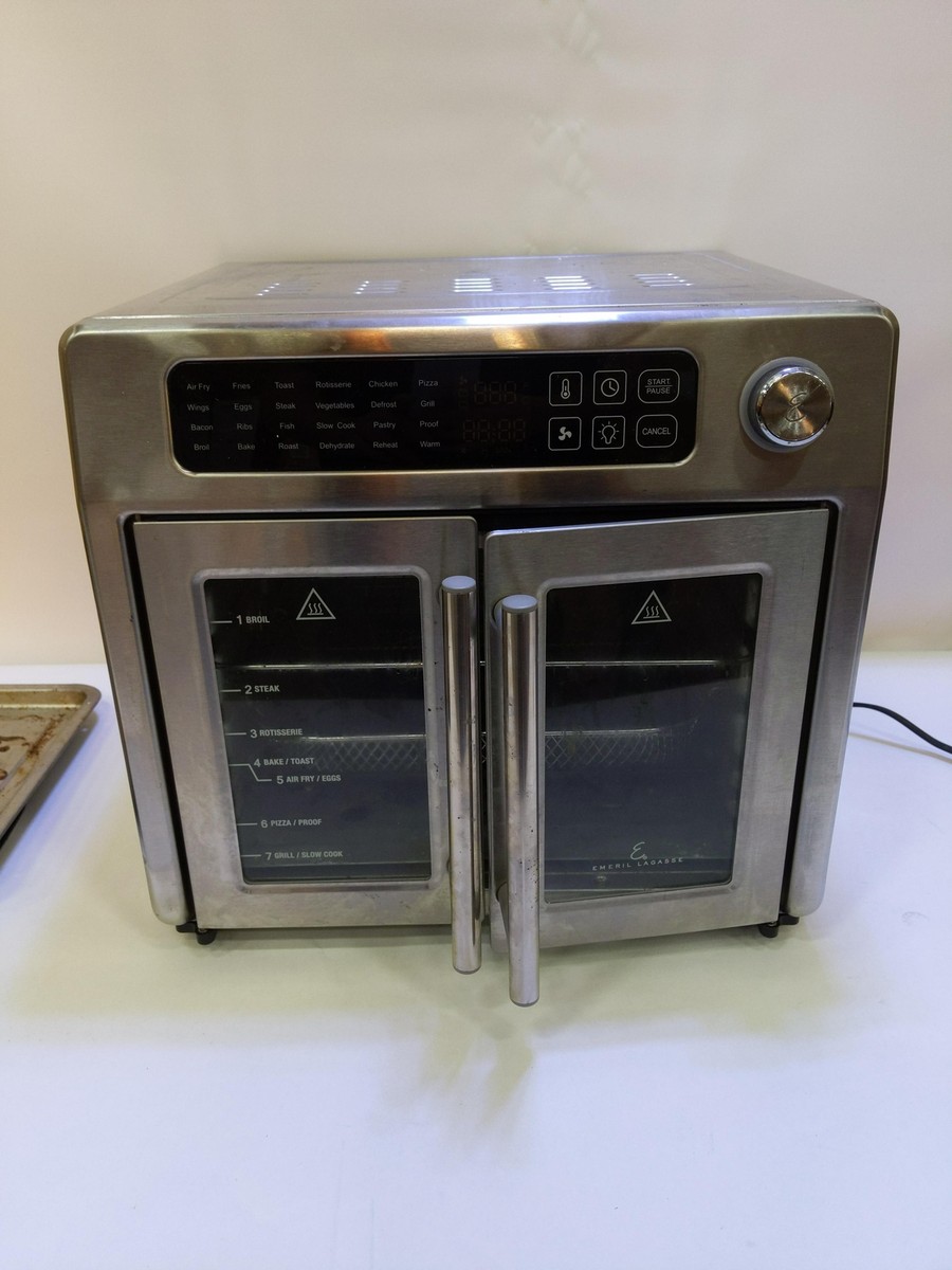 *BAD DOOR* Emeril Lagasse Dual Zone 360 Air Fryer Oven Combo, 25 QT