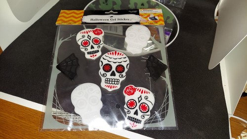 Glow In The Dark Ghost Halloween Gel Finestra Attacchi Halloween Finestra - Foto 2 di 8