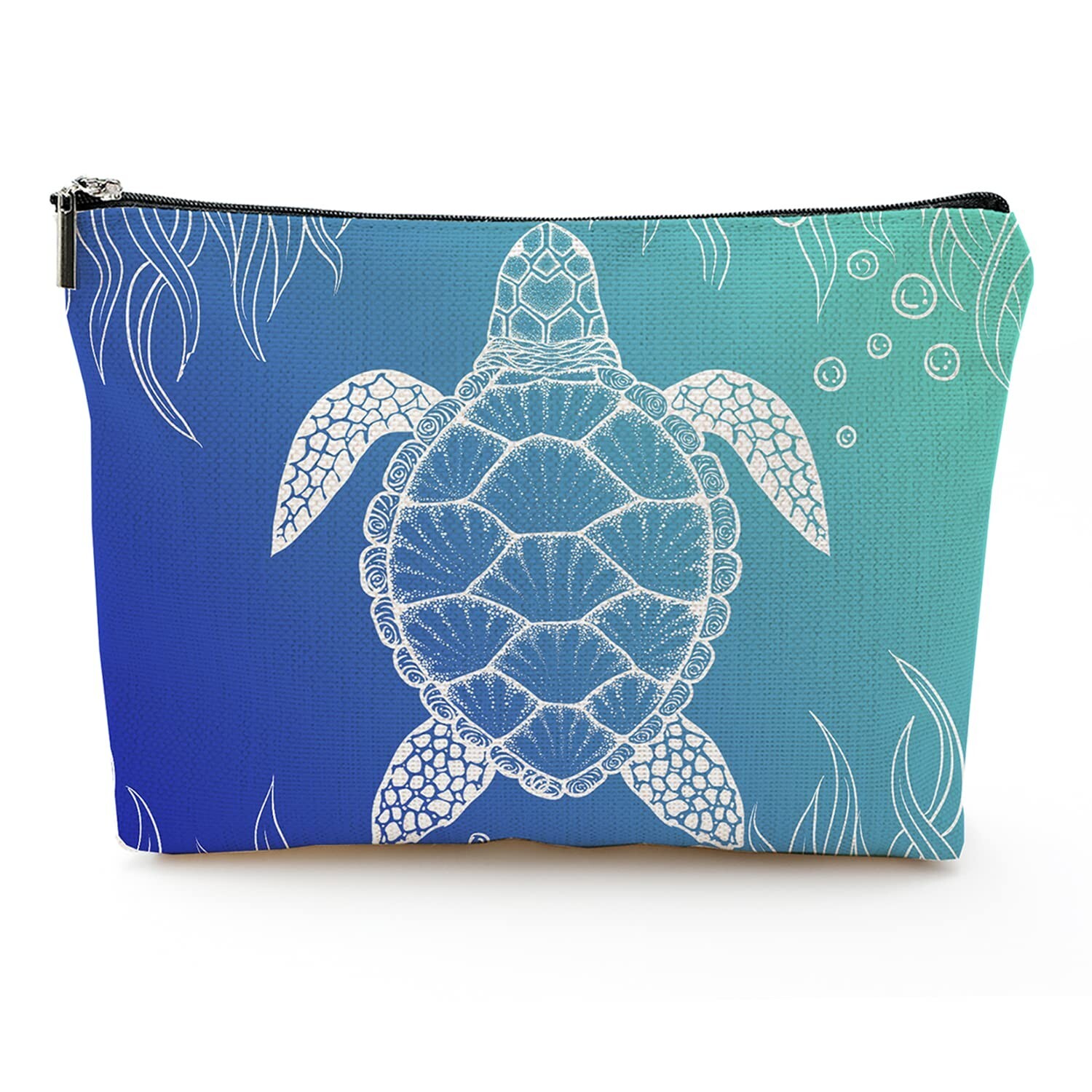 Large Travel Makeup Bag for Women with Zipper - 7x10in Cosmetic & Toiletry Pouch-image