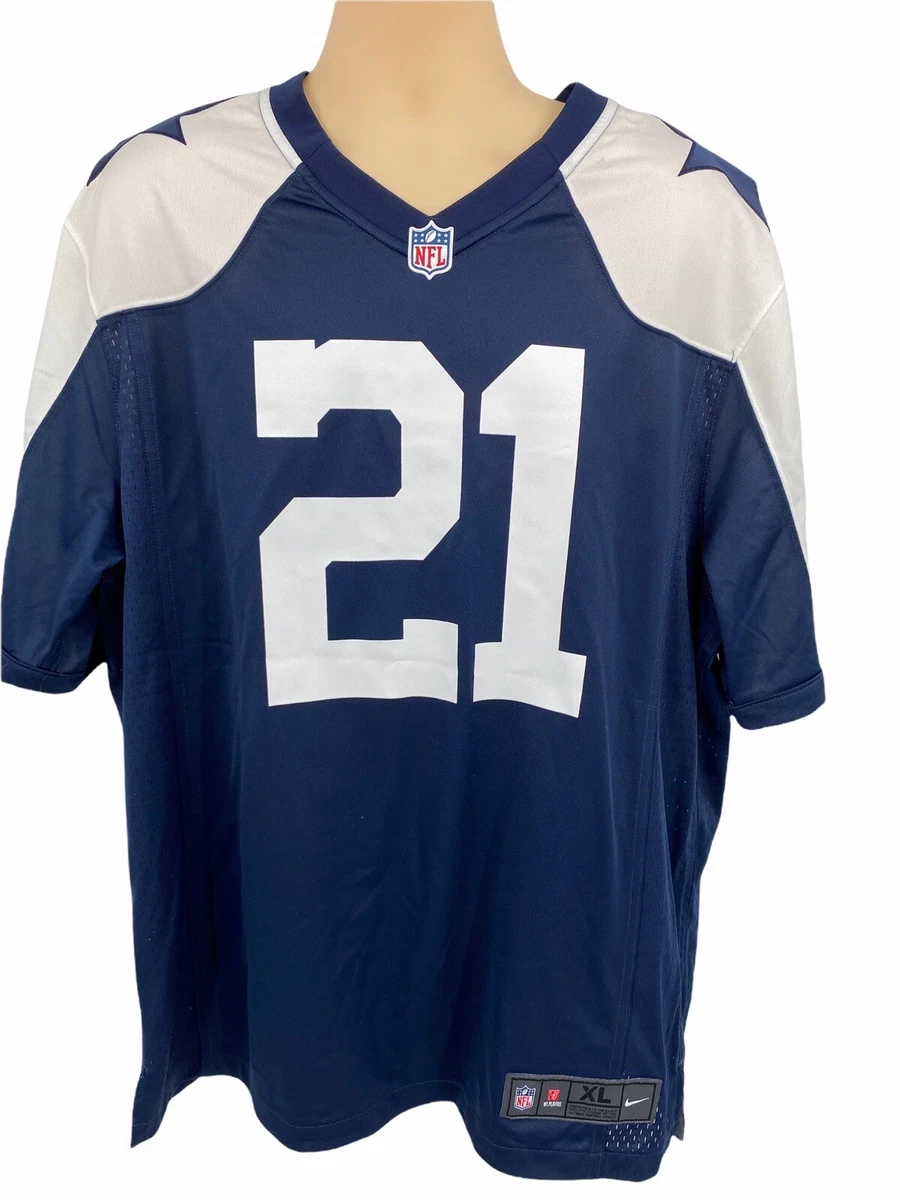 Nike NFL On Field Dallas Cowboys 21 Ezekiel Elliott Alternate Jersey Mens Sz XL