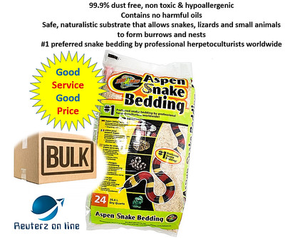 Zoo Med Aspen Snake Bedding Bulk 72 Quarts (3 x 24 Qt ...