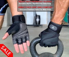 Fitness Gloves Weight Lifting Gym Workout Training Wrist Wrap Strap Men & Women