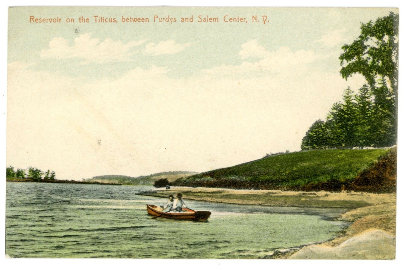 Purdys/Salem Center NY VIEW OF TITICUS RESERVOIR Postcard