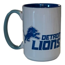 15oz Ceramic Coffee-Tea Mug/Cup “Detroit Lions”Blue~Football~Gift~Super Bowl