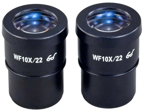 A Pair of 30mm WF10X/22 High Eye-point Widefield Microscope Eyepieces