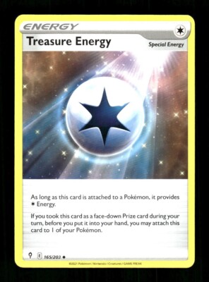treasure energy pokemon card value Treasure Energy (165/203) [Sword & Shield: Evolving Skies] Damaged Reverse Holofoil