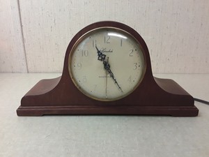 Vintage-Hershede-Small-Electric-Mantel-Clock-Westminster-Chimes