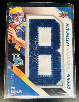 Pat Devlin 2011 Upper Deck Rookie Letterman Autographs /75 Delaware Blue Hens