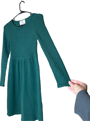 slim fit dress slacks Green Ribbed Midi Dress