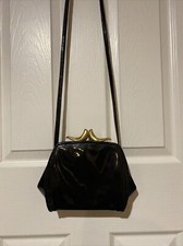 Vintage De Vecchi by Hamilton Hodge Italy Patent Crossbody Pouch Bag