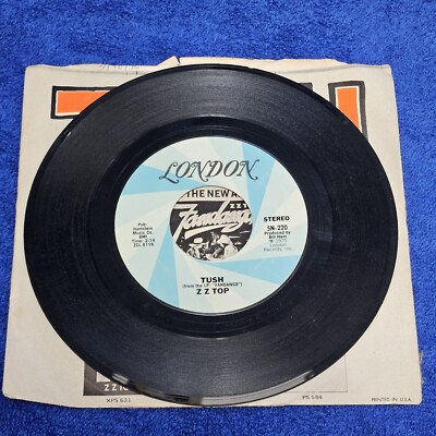 ZZ TOP - TUSH / BLUE JEAN BLUES (45, 1975, London) 5N-220 - 7'' Vinyl Record