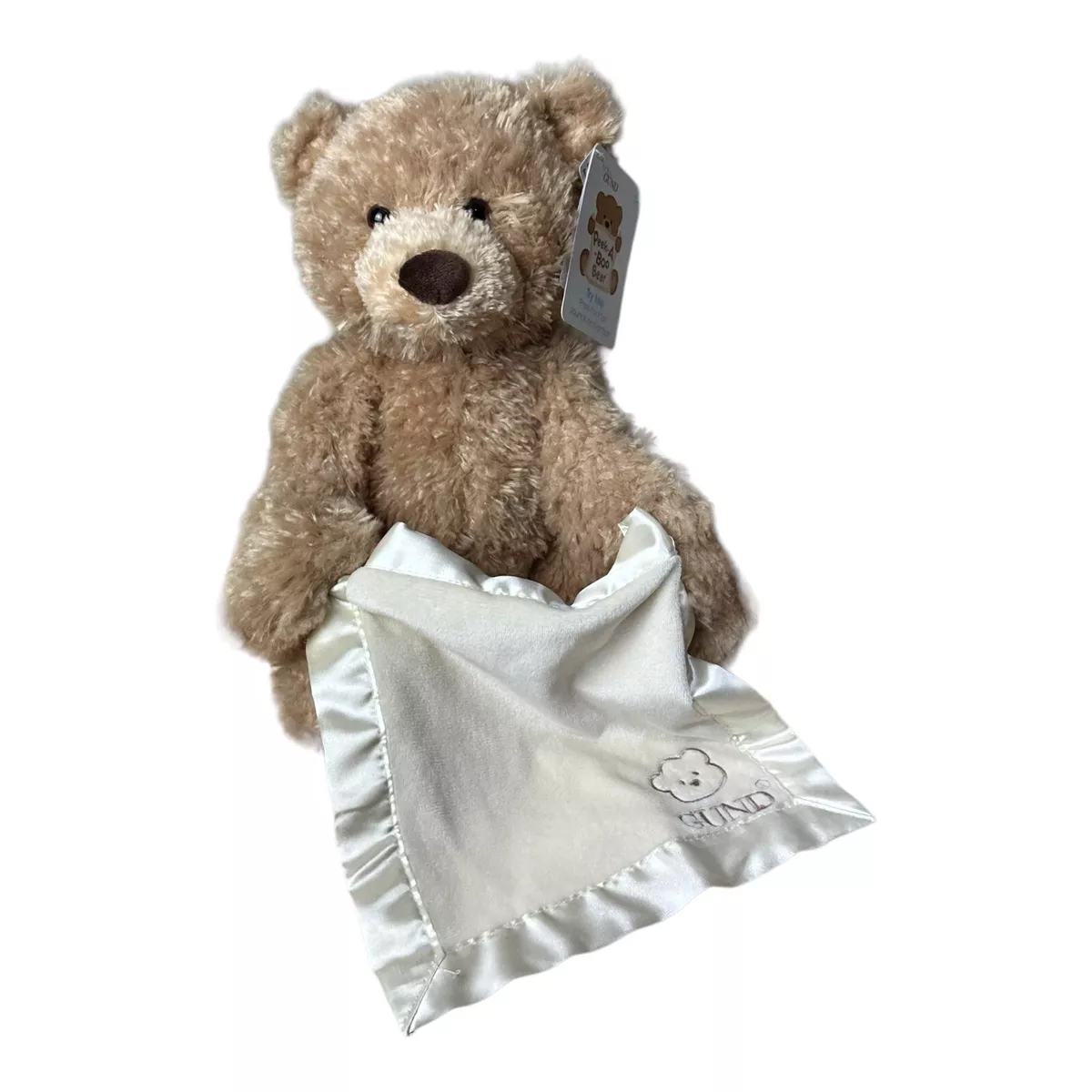 GUND Peek-A-Boo Teddy Bear Animated Stuffed Animal Plush, 11.5 : Toys & Games