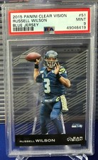 PSA 9 - 2015 Panini Clear Vision Acetate RUSSELL WILSON Seahawks #51 (POP 1)