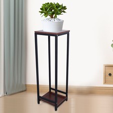 Yard Flower Pot Holder Indoor /Outdoor 37.4 inch Metal Plant Stand Tall Pedestal